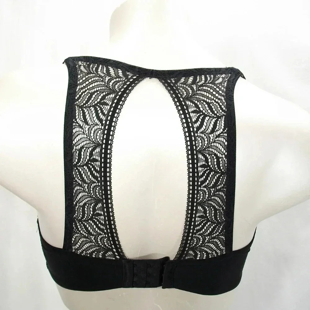 32G Paramour 115011 Felina Carolina Seamless Bra Black NWT - Picture 2 of 7